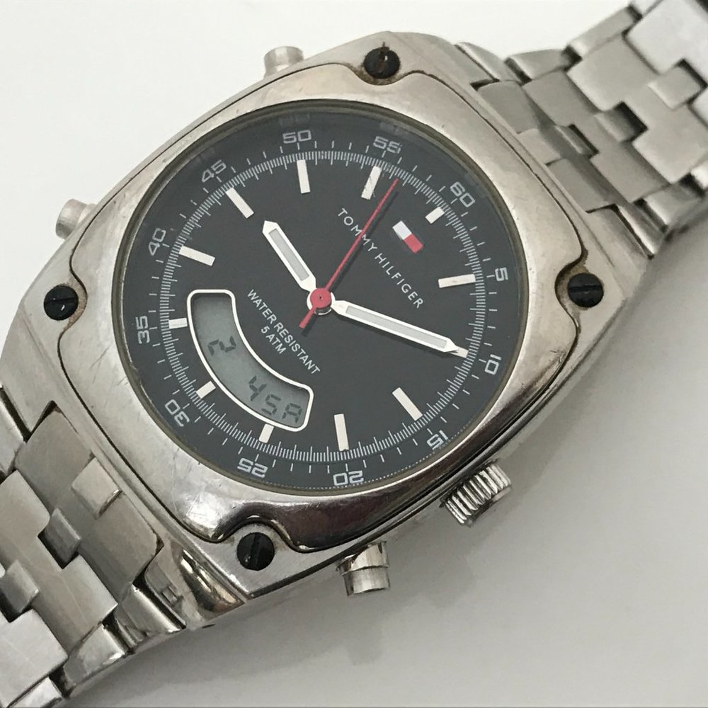 Tommy Hilfiger Men Watch Analog Digital Dual Time - Picture 10 of 11